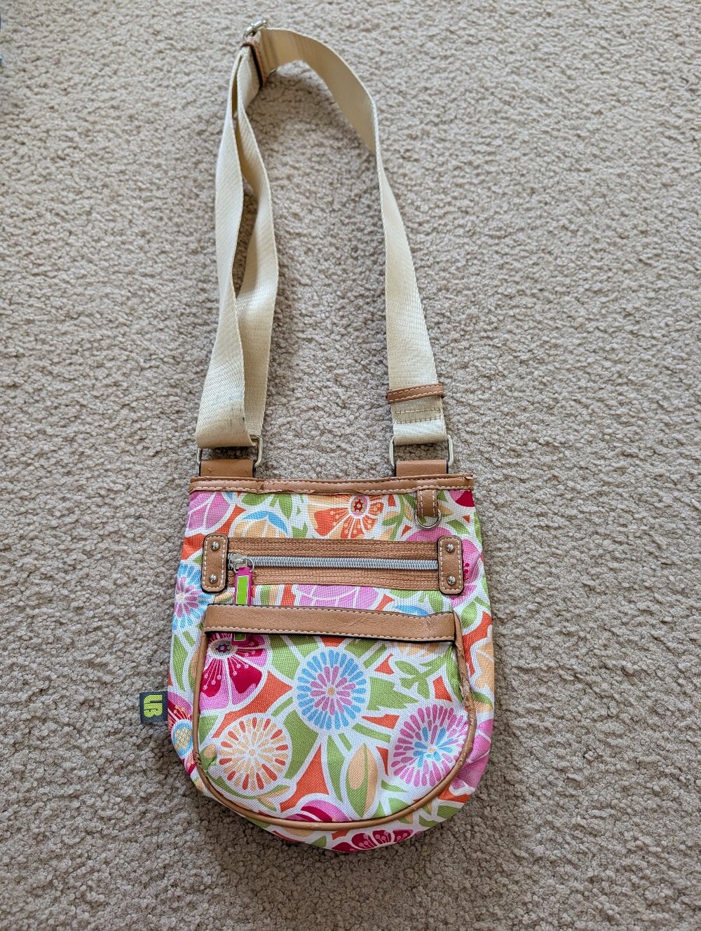 Lily Bloom Canvas Crossbody Bag With Matching Small Wallet
